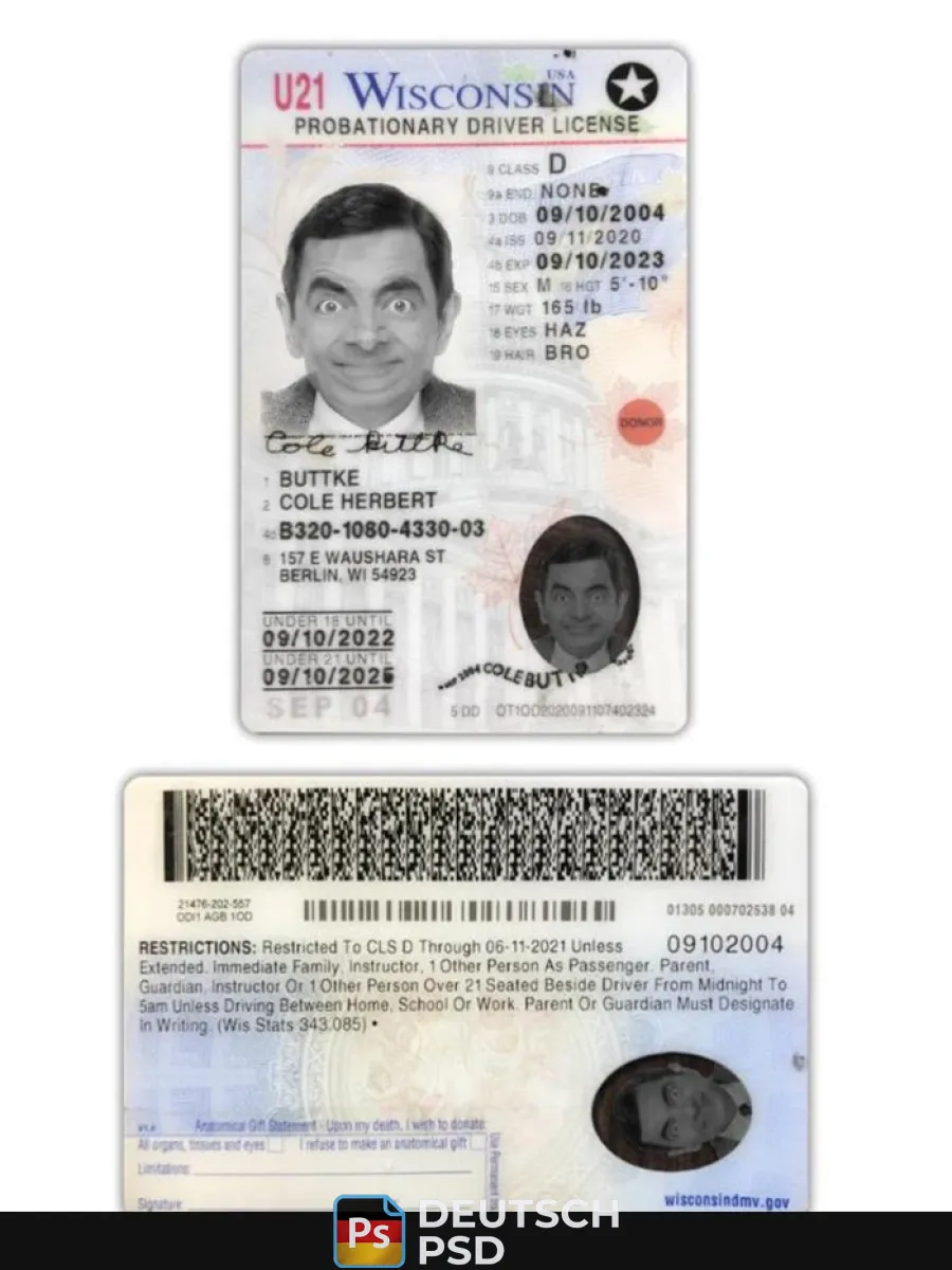 USA Wisconsin Führerschein 2020 heute