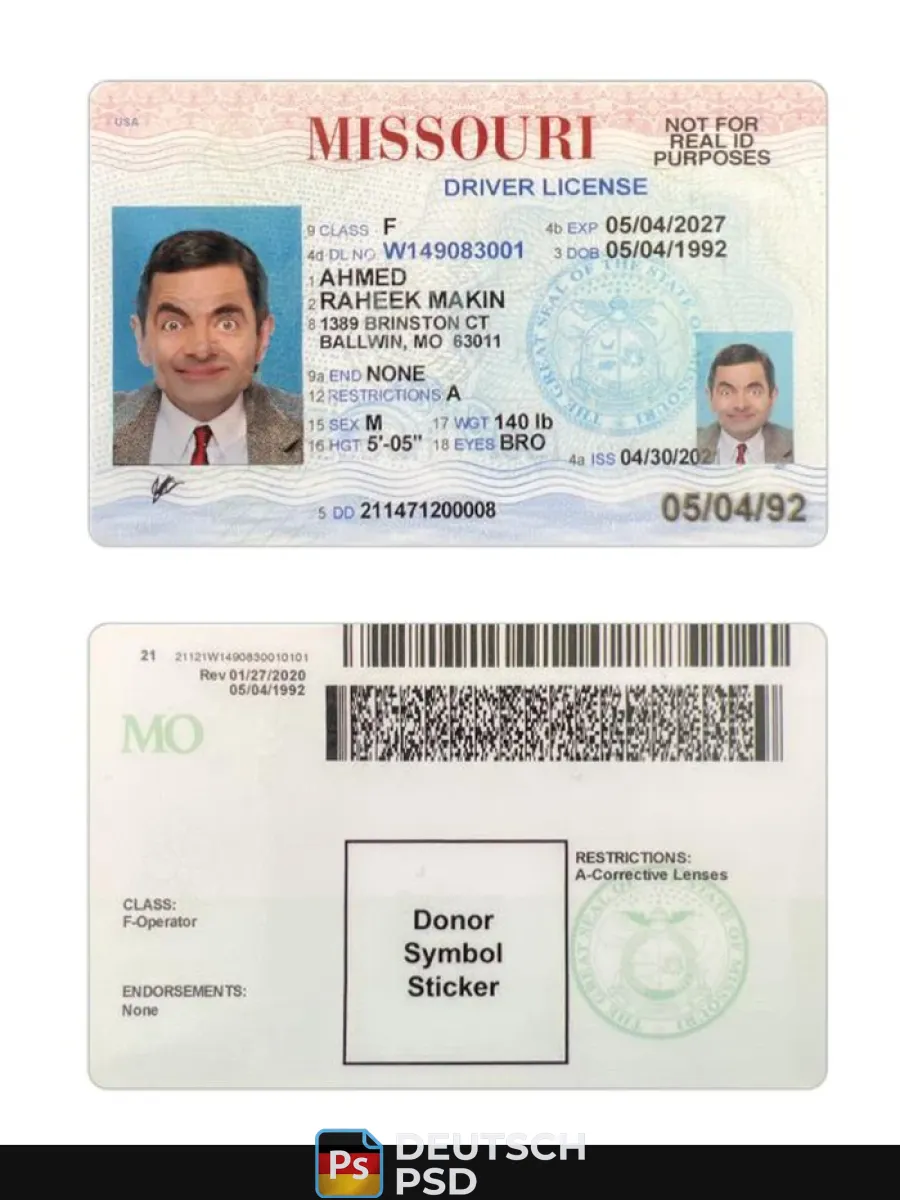 USA Missouri Führerschein 2021 heute
