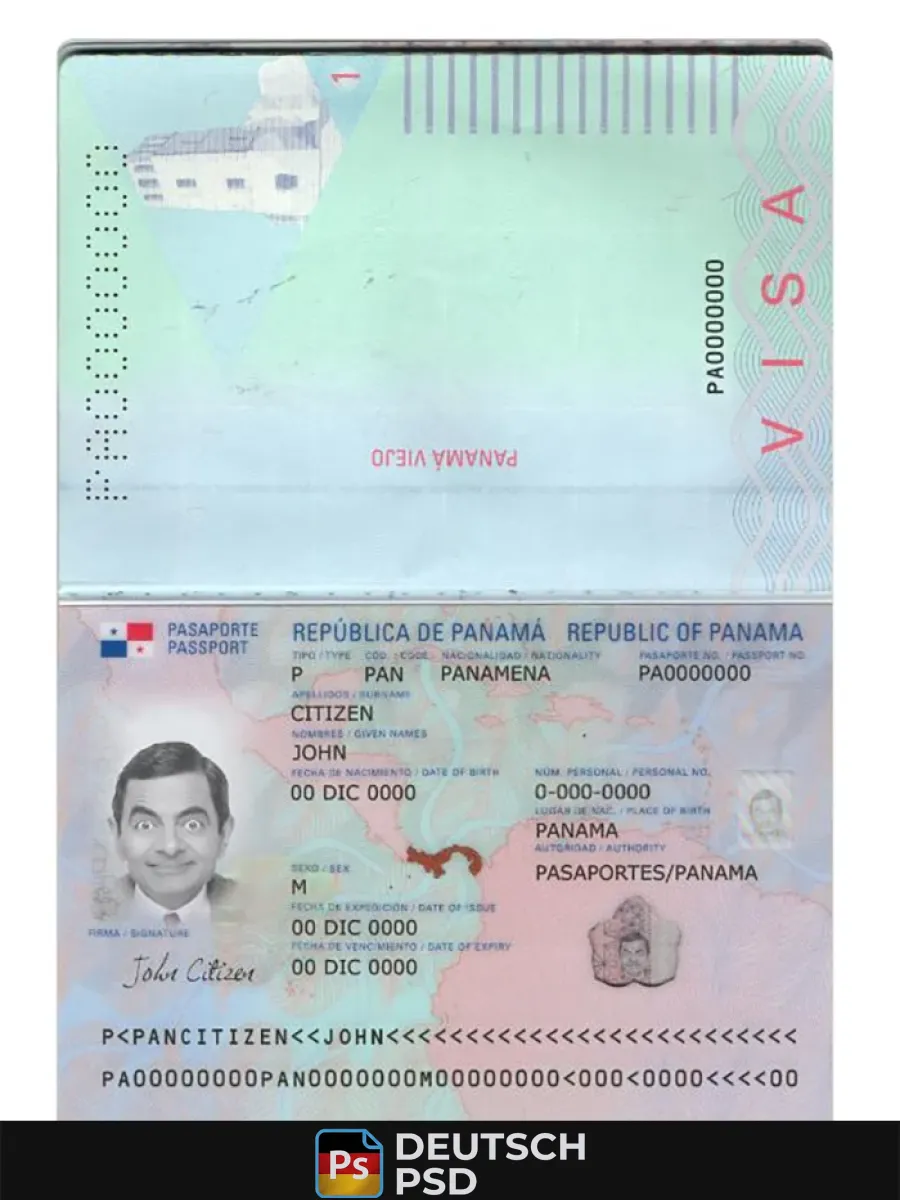Panama Reisepass neu 2019 heute