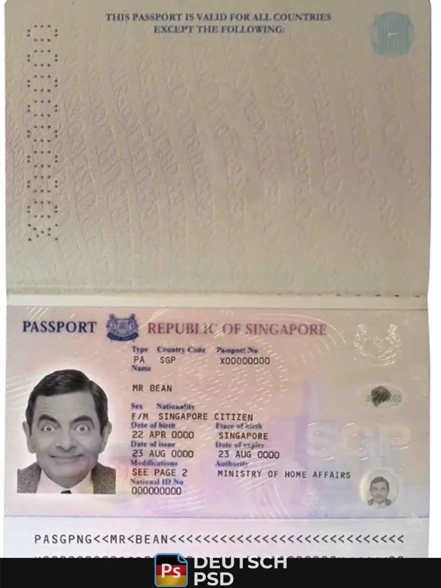 Singapur Reisepass 2006 2017
